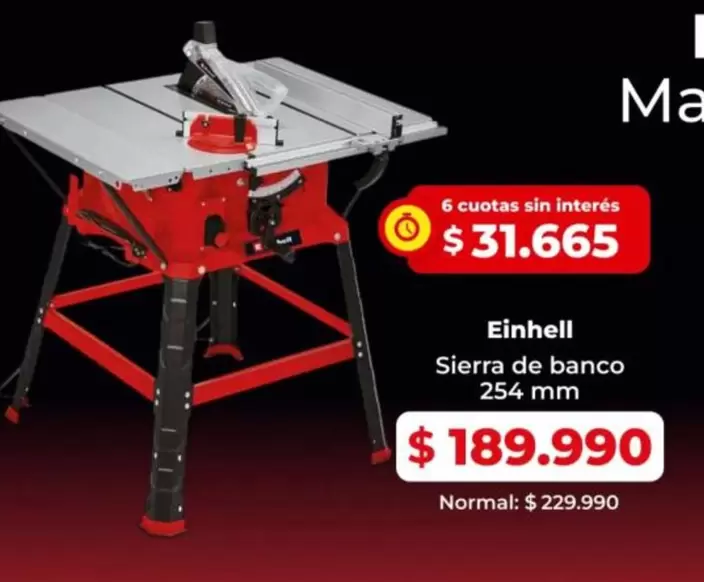 Einhell - Sierra de banco 254 mm