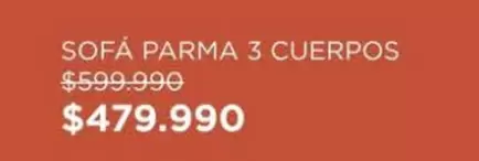 Parma - Sofa  3 Cuerpos