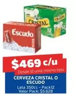 Cristal - Cerveza  O Escudo