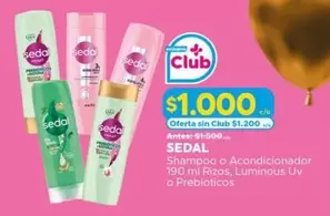 Sedal - Shampoo O Acondicionador