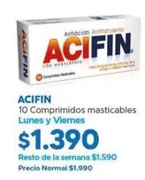 10 Comprimidos Masticables Lunes Y Viernes