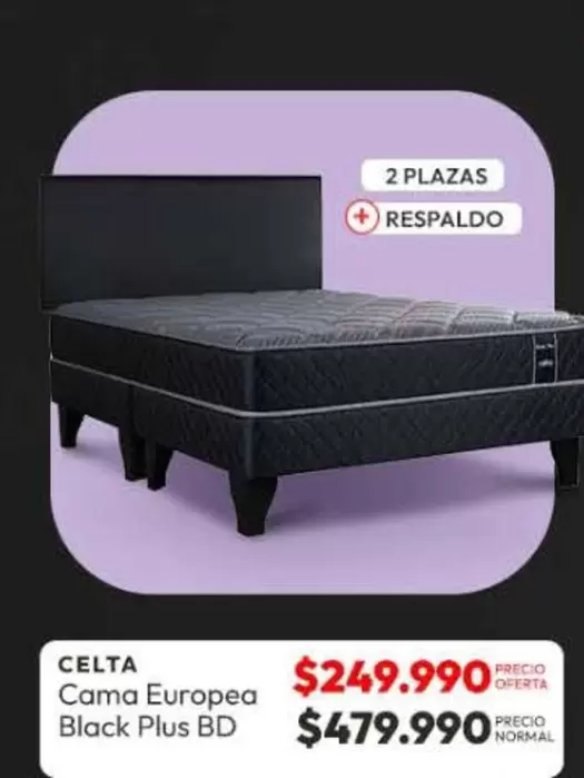 Celta - Cama Europea Black Plus Bd