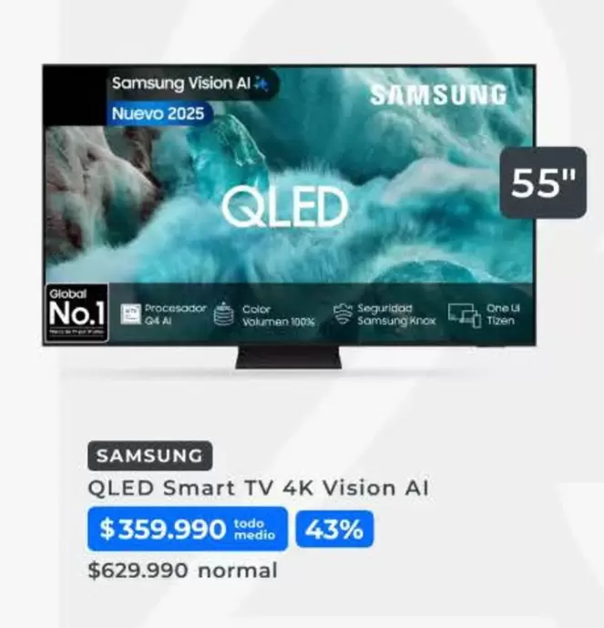 Samsung - Qled Smart Tv 4k Vision Al