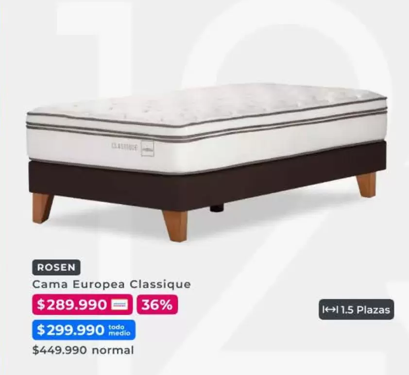 Rosen - Cama Europea Classique