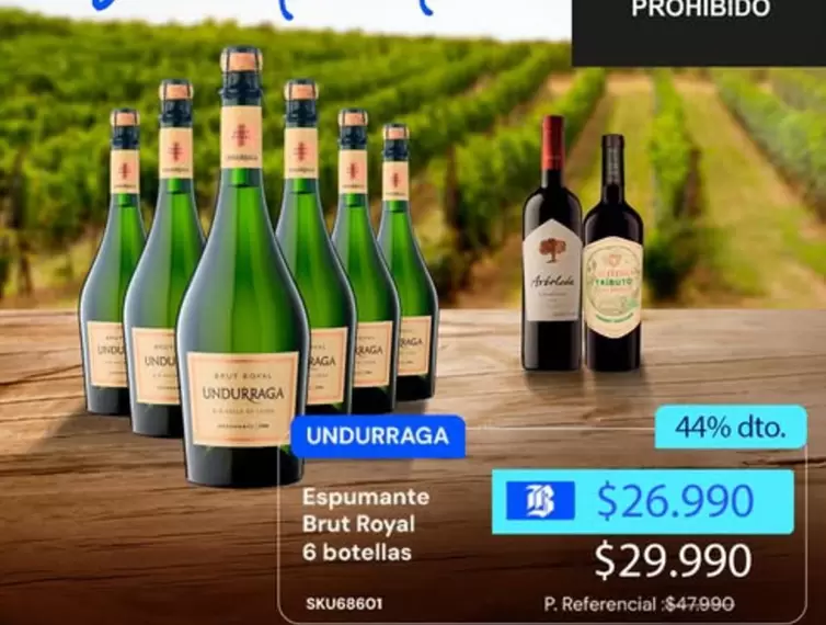 Royal - espumante brut royal 6 botellas