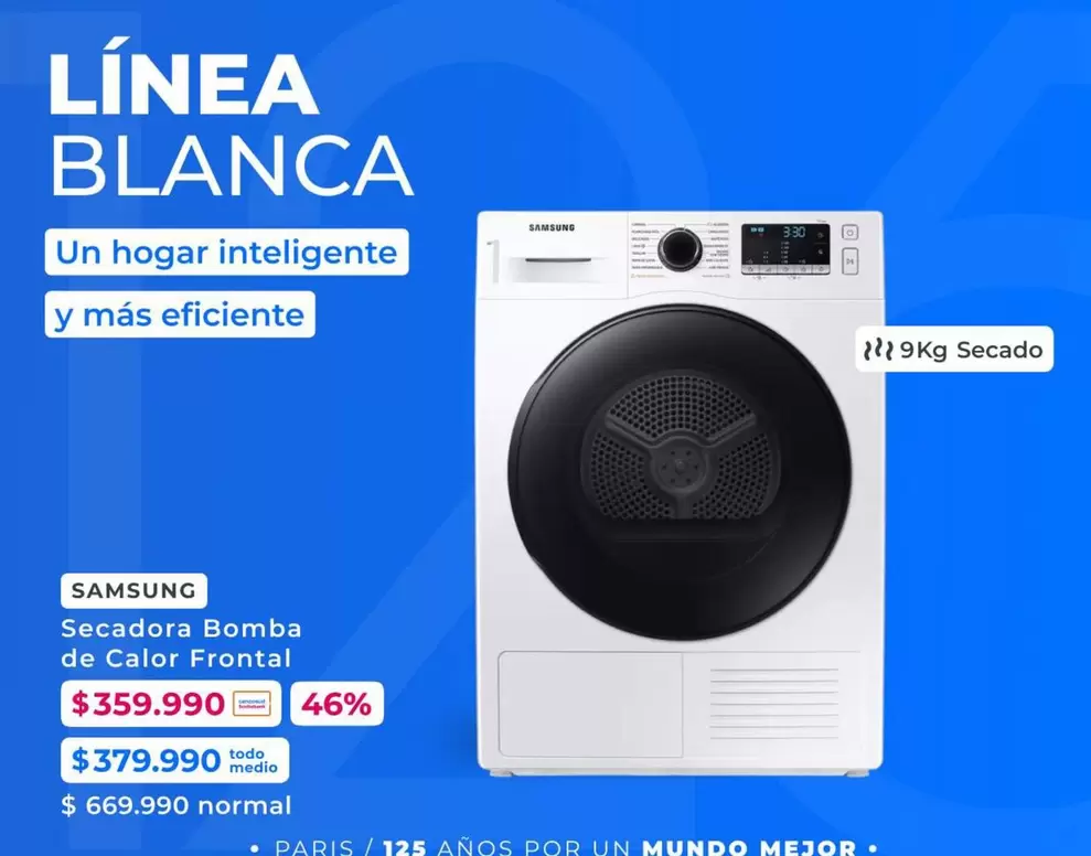 Samsung - Secadora Bomba De Calor Frontal