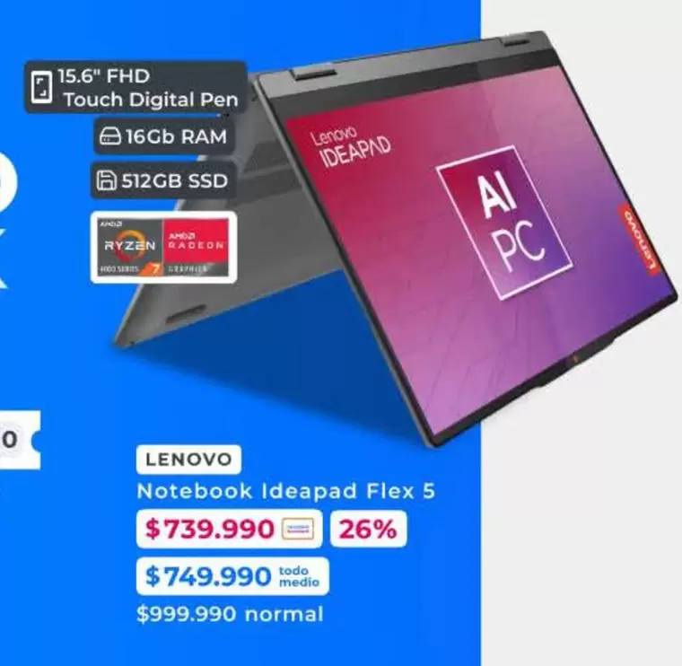 Lenovo - Notebook Ideapad Flex 5