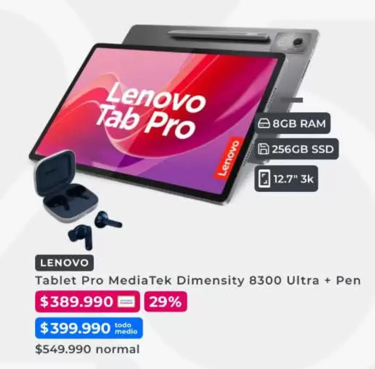 Lenovo - Tablet Pro Dimensity 8300 Ultra + Pen