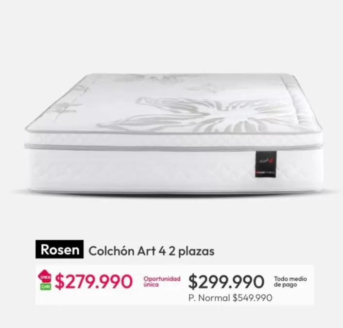 Rosen - Colchón Art 4 Plazas