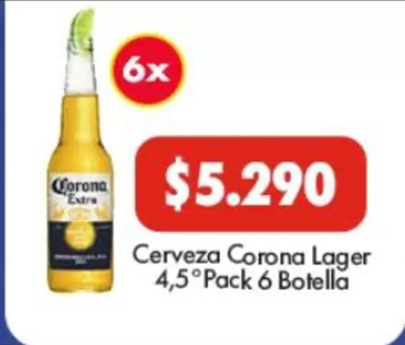 Corona - Cerveza  Lager 4,5° Pack 6 Botella