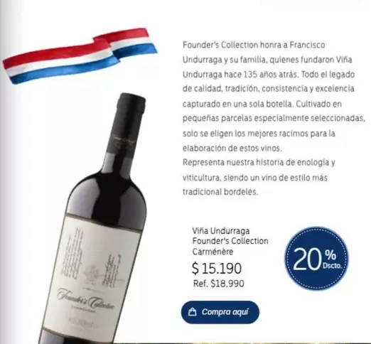 Undurraga - Foundation's Collection Carnente