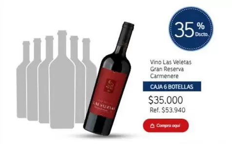 Carmenere - Vino Las Veletas Gran Reserva