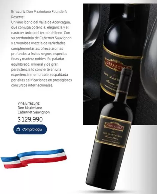 Aconcagua - Vibra Erazigorizi DOP Matriazo Cabernet Sauvignon