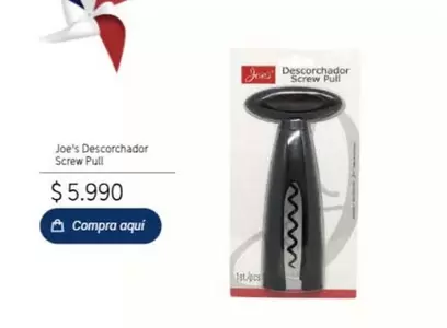 Joet’s Descorchador Screw Pull