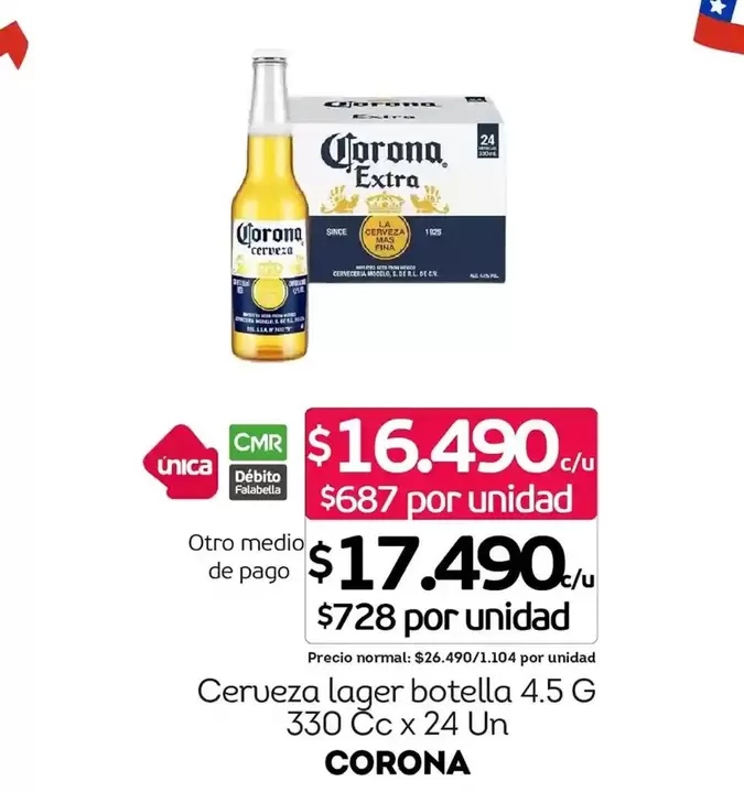 Corona - Cerveza Lager Botella