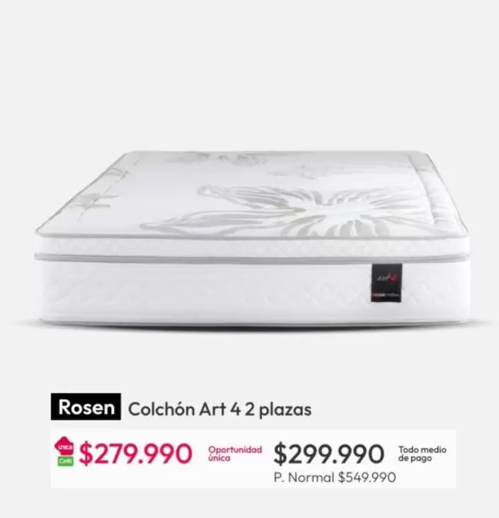 Rosen - Colchón Art 4 Plazas