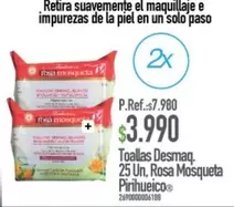 Toallas Desmaq. Rosa Mosqueta