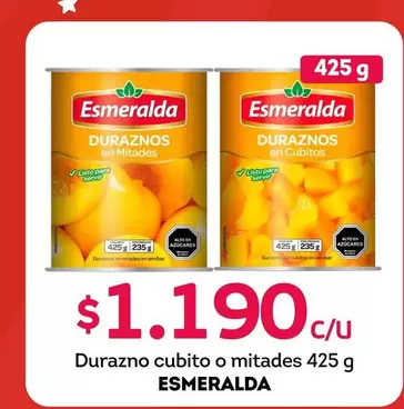 Esmeralda - Durazno Cubito O Mitades