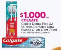 Colgate - Cepillo Dental Flex X2 O Pasta Dentales Ultra Blanco O Xtr Dent