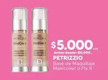 Petrizzio - Base De Maquillaje Maxicover O Fix It
