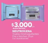 Neutrógena - Toallas Desmaquillantes Dia O Noches