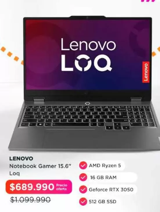 Lenovo - Notebook Gamer 15.6" Loq
