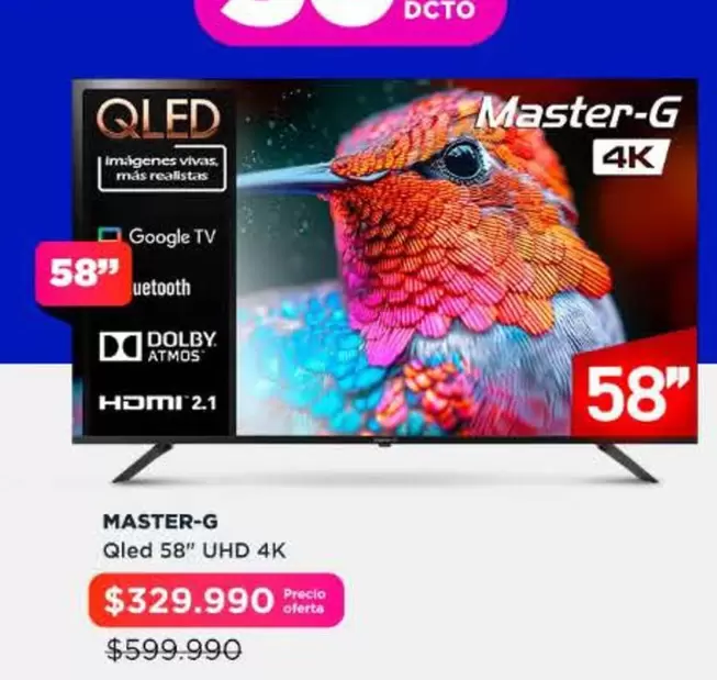 Master-G - Qled 58" UHD 4K