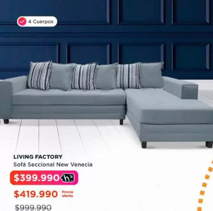 Living Factory Sofa Seccional New Venecia