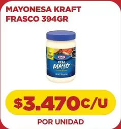 Kraft - Mayonesa Frasco 394gr