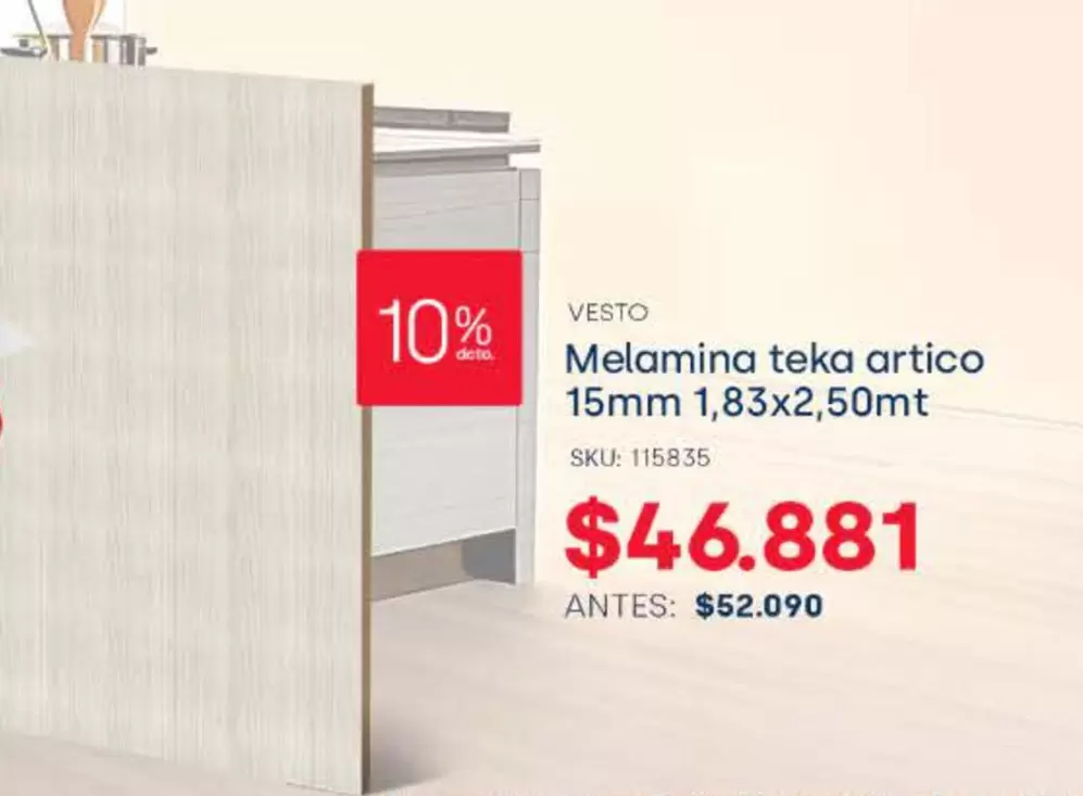 Teka - Melamina  Artico 15mm