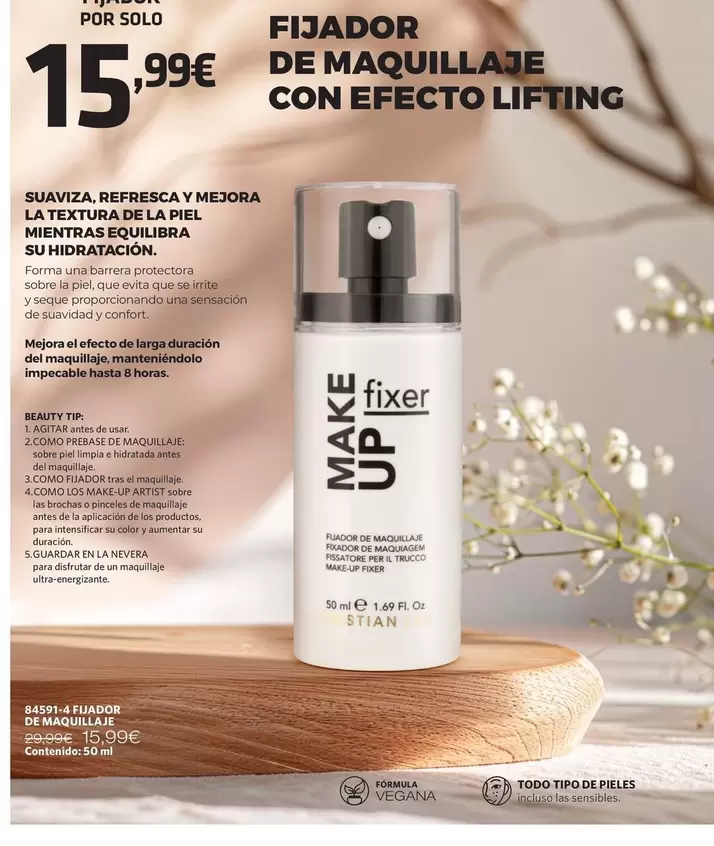 Confort - Fijador De Maquillaje Con Efecto Lifeting