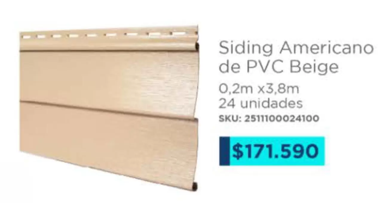 Siding Americano De Pvc Beige