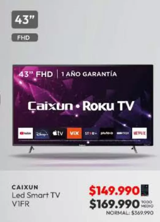 Roku - Caixun Led Smart Tv Vifr