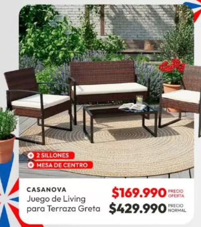 Juego De Living Para Terraza Greta