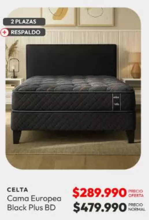 Celta - Cama Europea Black Plus Bd