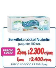 Nubelin - Servilleta Cóctel