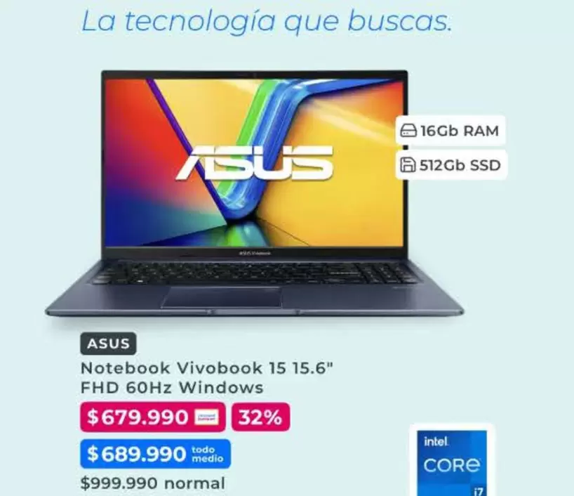Asus - Notebook Vivobook 15 15.6" Fhd 60hz Windows