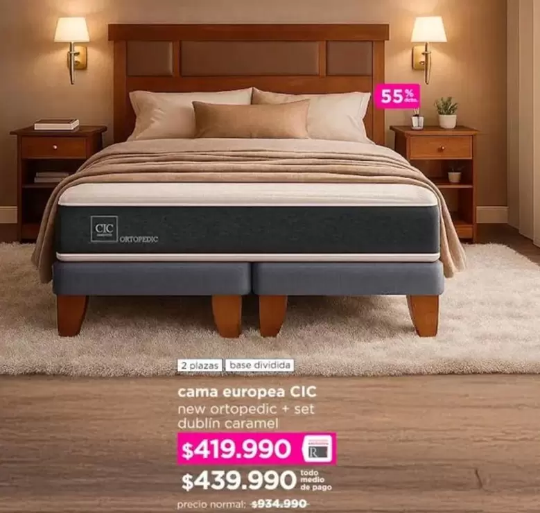 Cic - Cama Europea CIC New Ortopepio Set