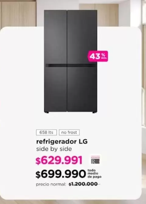 LG - refrigerador  side by side