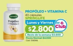 Springlife - Propeleo + Vitamina C