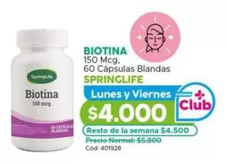 Springlife - Biotina