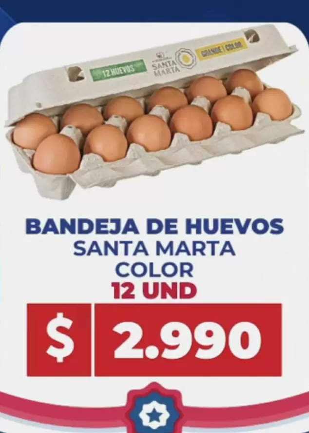 Bandeja De Huevos Santa Marta Color