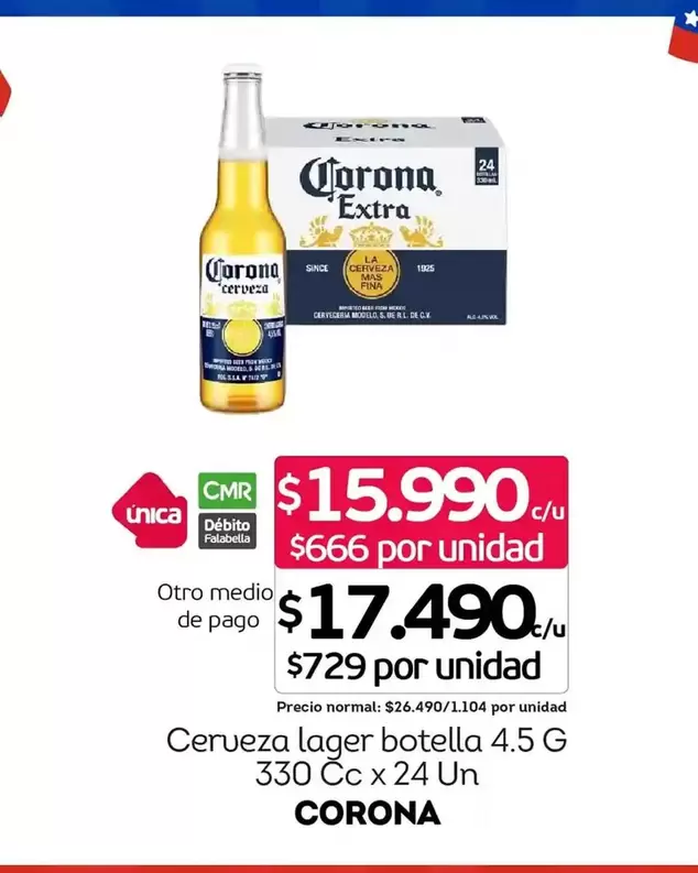 Corona - Cerveza Lager Botella