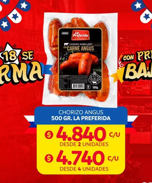 La Preferida - Chorizo Angus