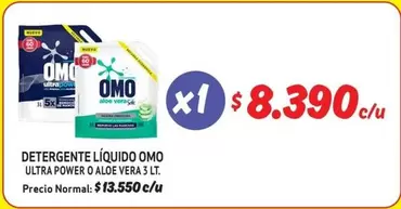 Omo - Detergente Líquido Ultra Power O Aloe Vera