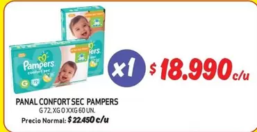 Pampers - Panal Confort Sec