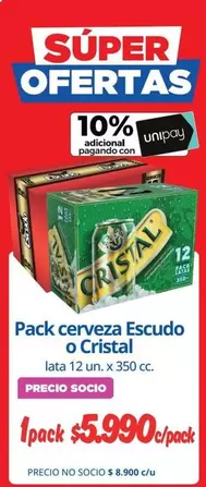 Cristal - Pack Cerveza Escudo O