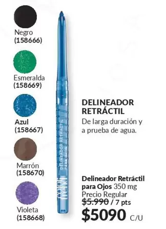 Esmeralda - Delineador Retractil Para Ojos