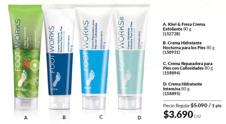 Foot Works - A. Kwirl & Fresa Crema Exfoliante