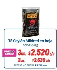 Ceylán - Te Mildred En Hoja